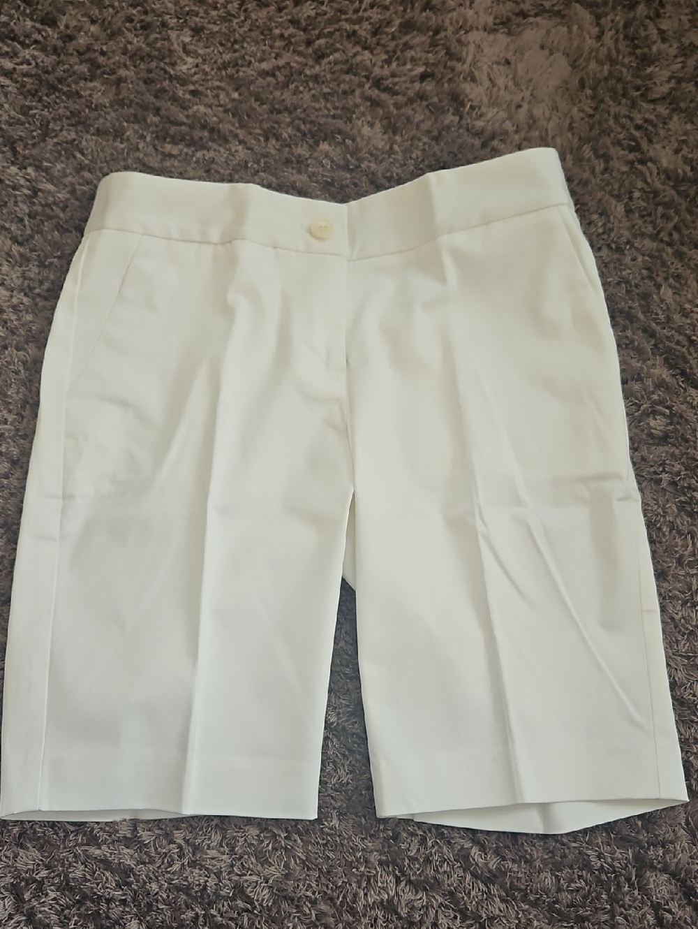 Talbots White Bermuda Dress Shorts